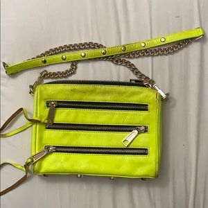 Rebecca Minkoff Mini 5 Zip Leather Crossbody Bag